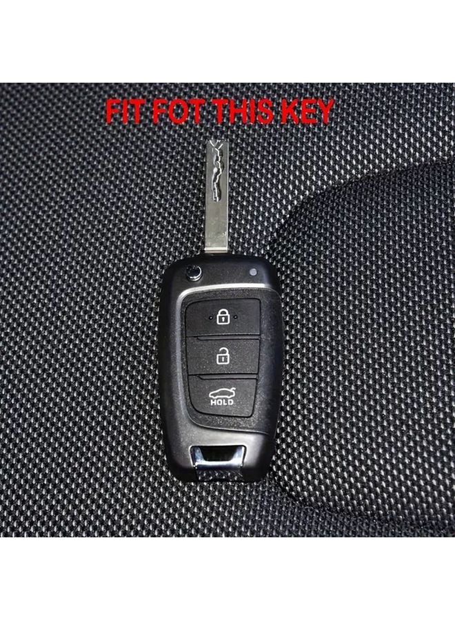 حالة المفاتيح السيليكونية الواقية السوداء لهيونداي توسان NX4 2023 2024 كونا كريتا 2 فوكس سوناتا - Image 4